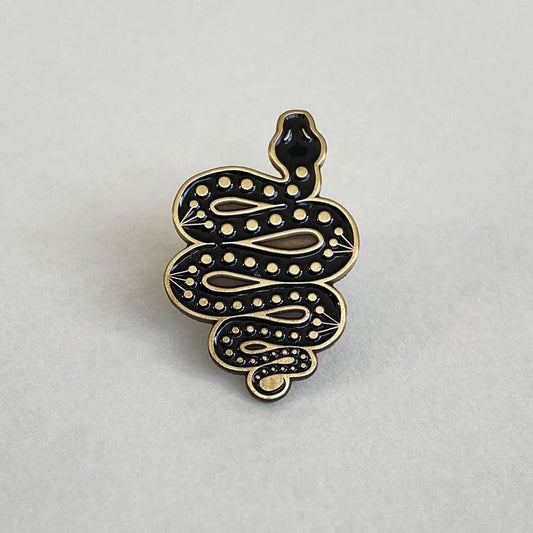 Snake Enamel Pin Badge