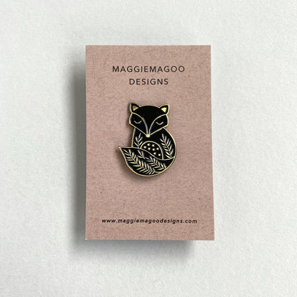 Fox Enamel Pin Badge