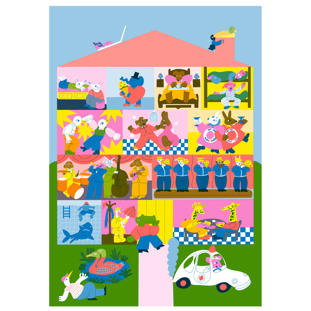 Party House Print