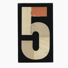 Load image into Gallery viewer, Orange 5 Number Series Print