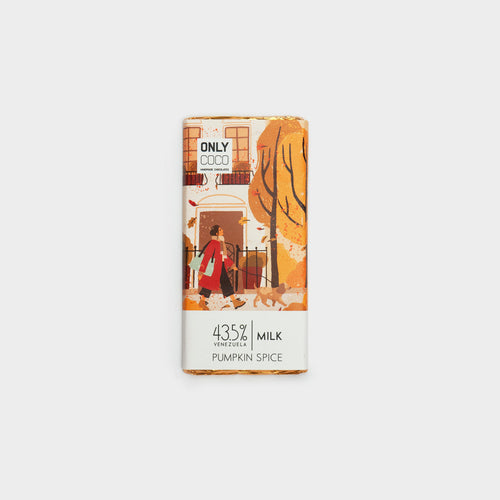 Pumpkin Spice Milk Chocolate Bar - 43.5% Venezuelan