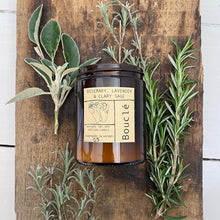 Load image into Gallery viewer, Rosemary, Lavender &amp; Clary Sage Soy Wax Candle