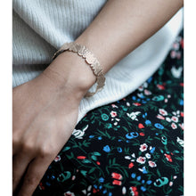 Load image into Gallery viewer, Recycled Lace Bangle in Rose Gold