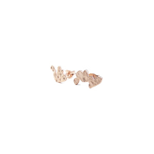 Recycled Pieces Rose Gold Earrings