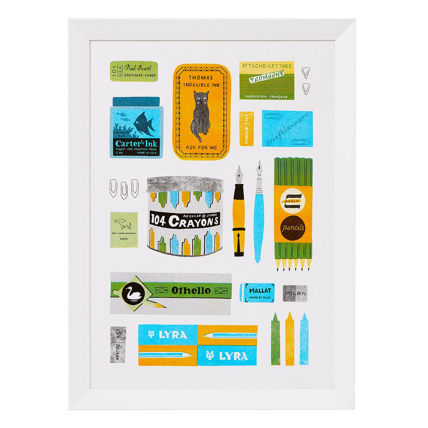Vintage Stationery Print