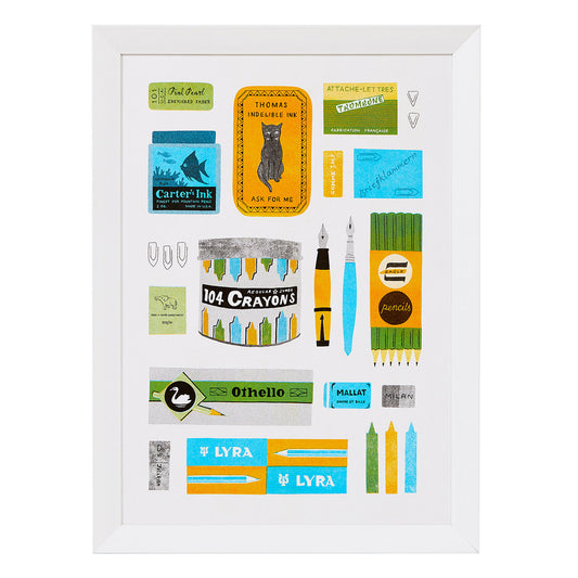 Vintage Stationery Print