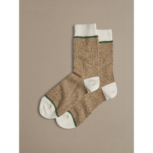 Organic Cotton Socks Plain Brown Marl