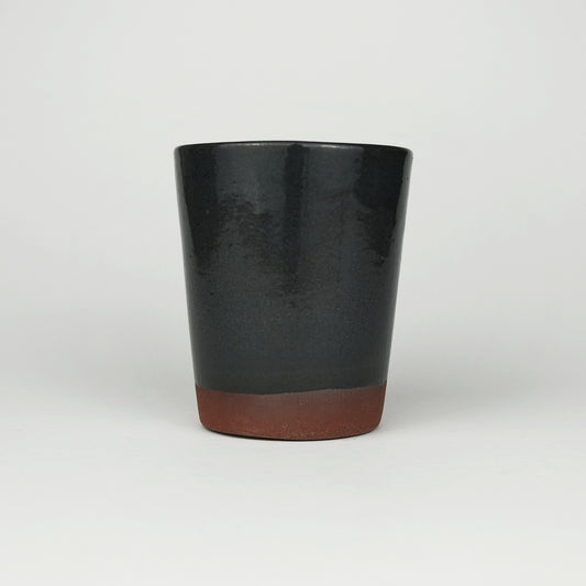 Petal Small Terracotta Tumbler in Black