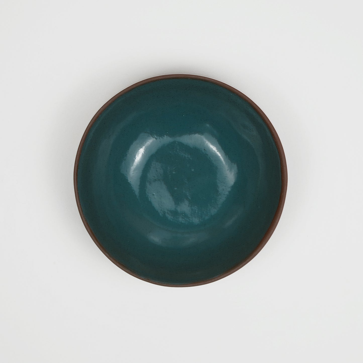 Petal Small Terracotta Bowl in Navy