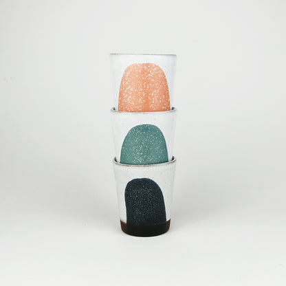 Splash Terracotta Small Tumbler in Teal