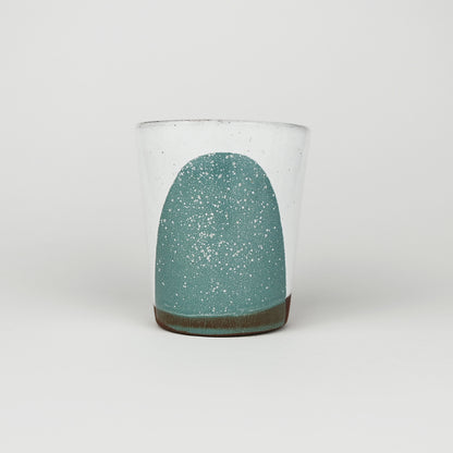 Splash Terracotta Small Tumbler in Teal