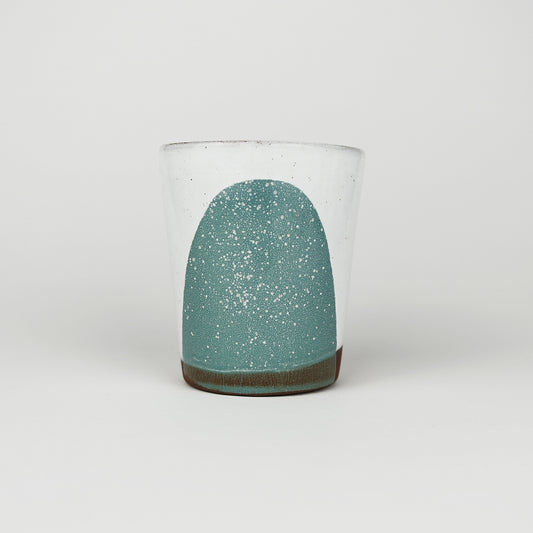 Splash Terracotta Small Tumbler in Teal