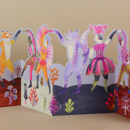 Carnival Dancers Concertina Greeting Card