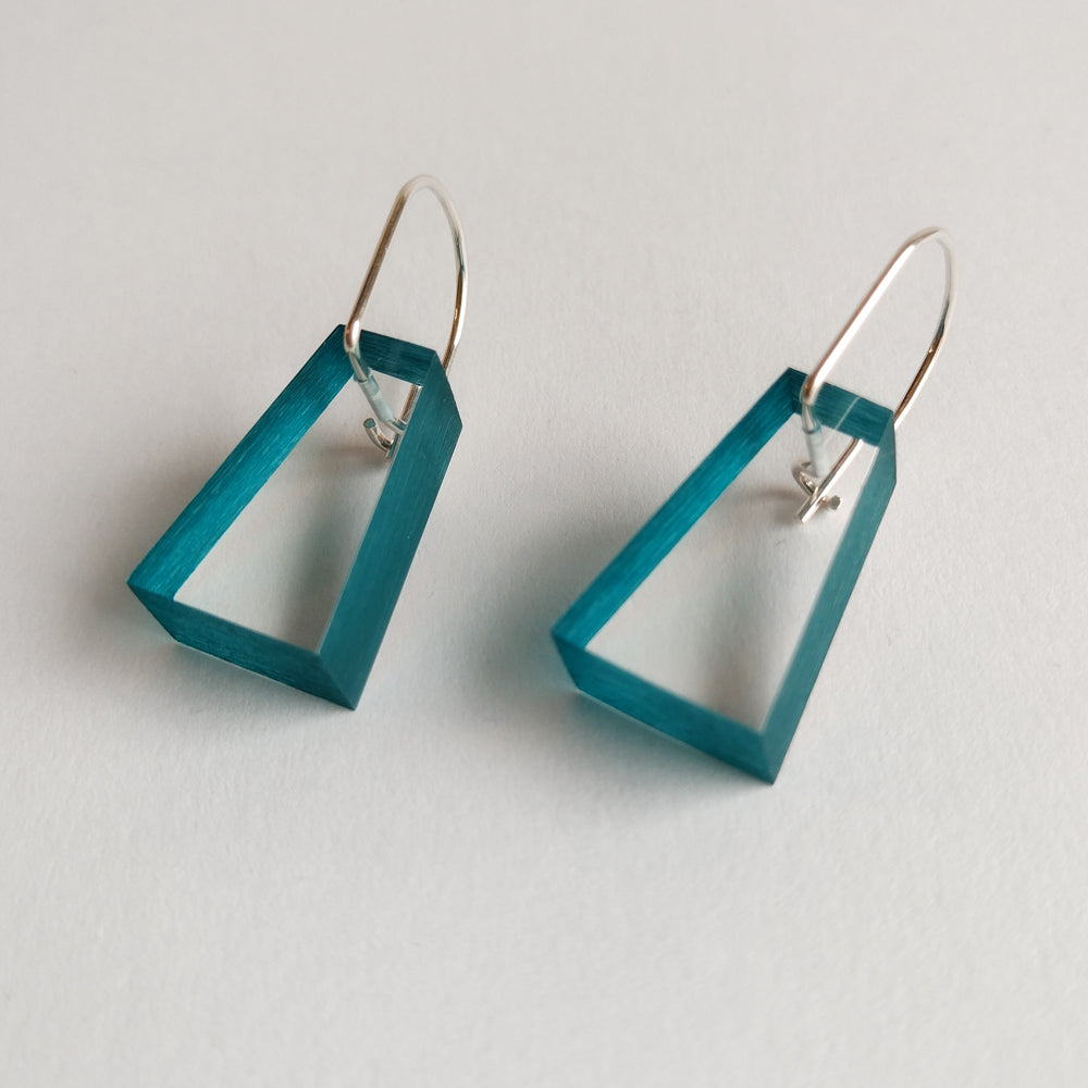 Block Acrylic Earrings in Jade