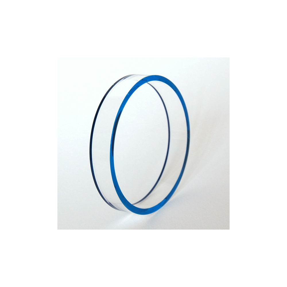 Edge Acrylic Bangle in Blue