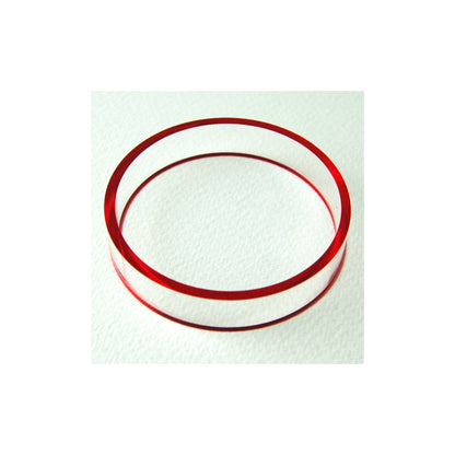 Edge Acrylic Bangle in Red