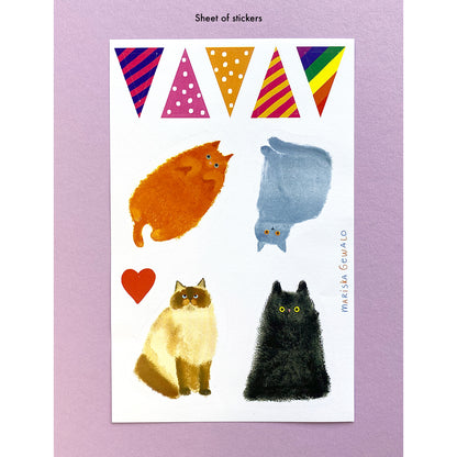 Party Cats Greeting Card Set