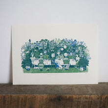 Load image into Gallery viewer, Summer Feast Linocut Print