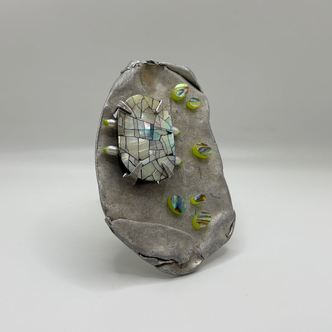 Brooch - Synthesis made by Niamh Wright commissioned by Rachel Larkins