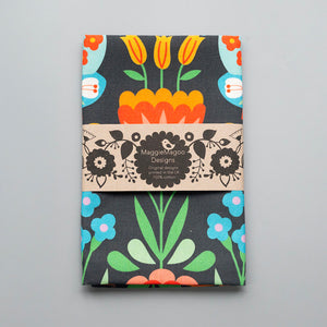 Moth & Floral Tea Towel