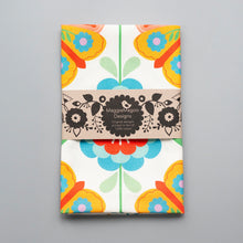 Load image into Gallery viewer, Moth &amp; Floral White Tea Towel