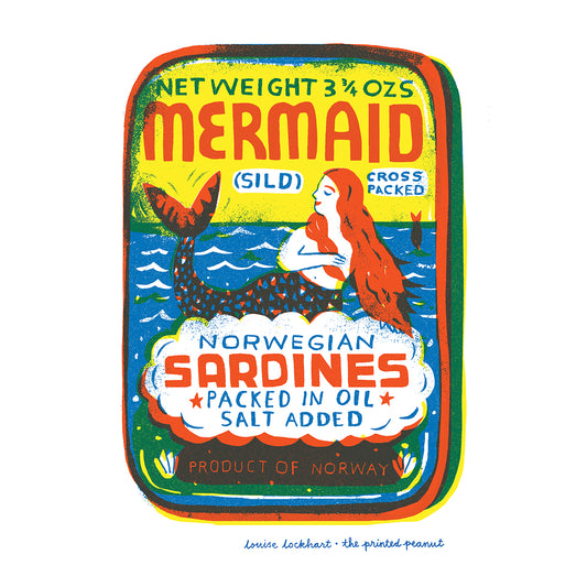 Mermaid Sardines Print