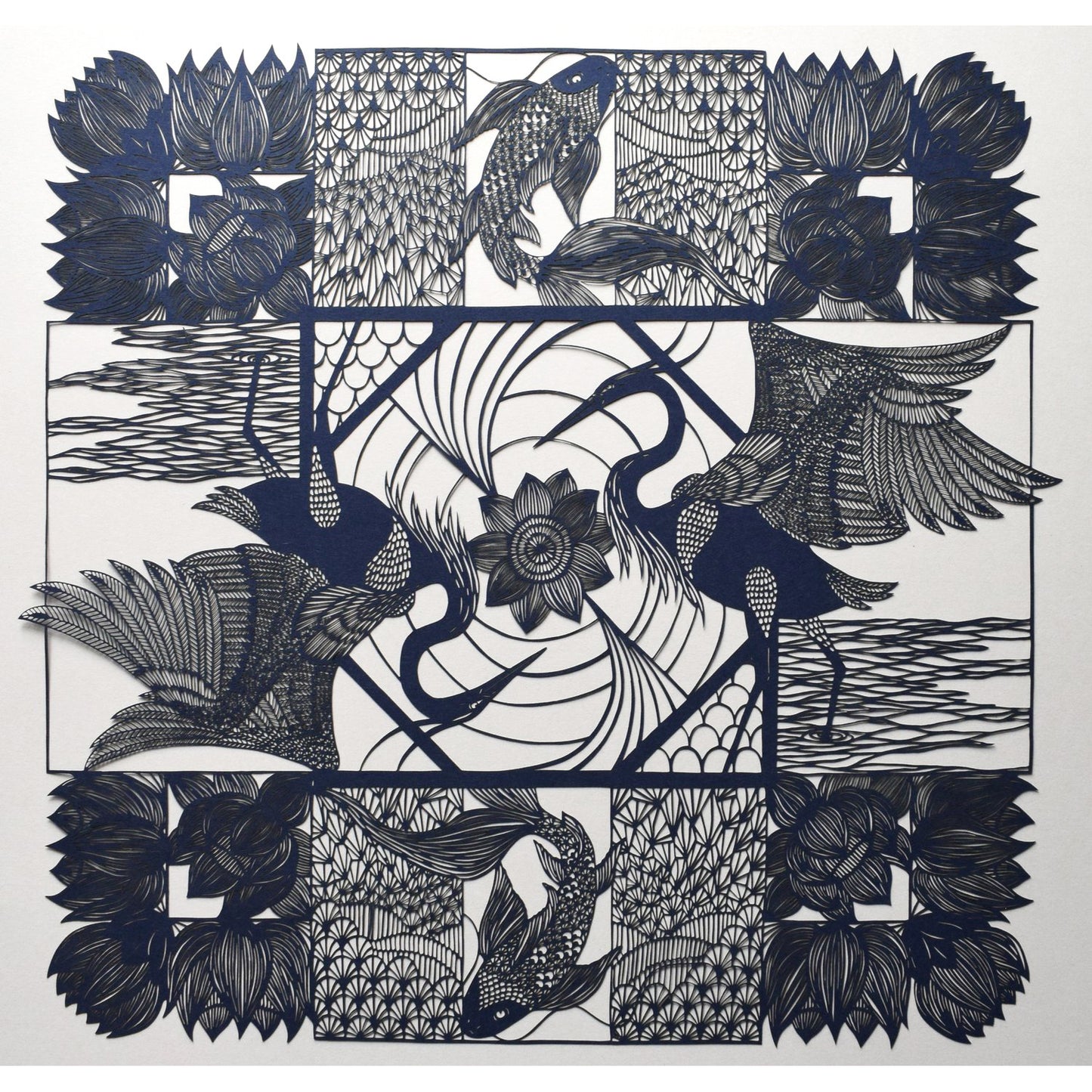 Two Herons Laser Cut