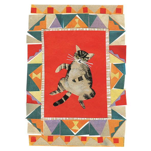 Winnie Rolling on The Scratchy Rug Greeting Card