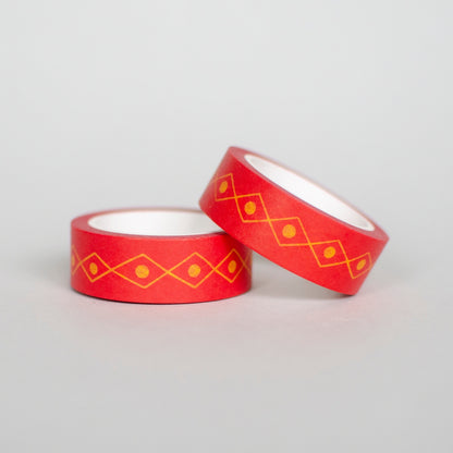 Yellow Spots On Red Washi Tape