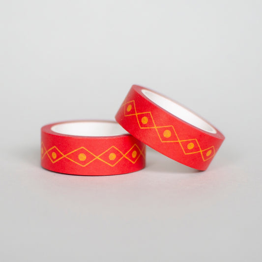 Yellow Spots On Red Washi Tape