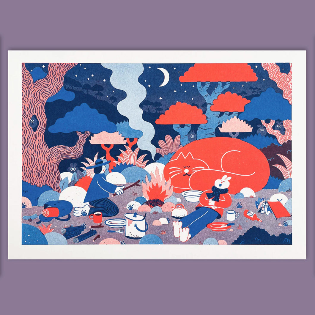 Cat Camp Print