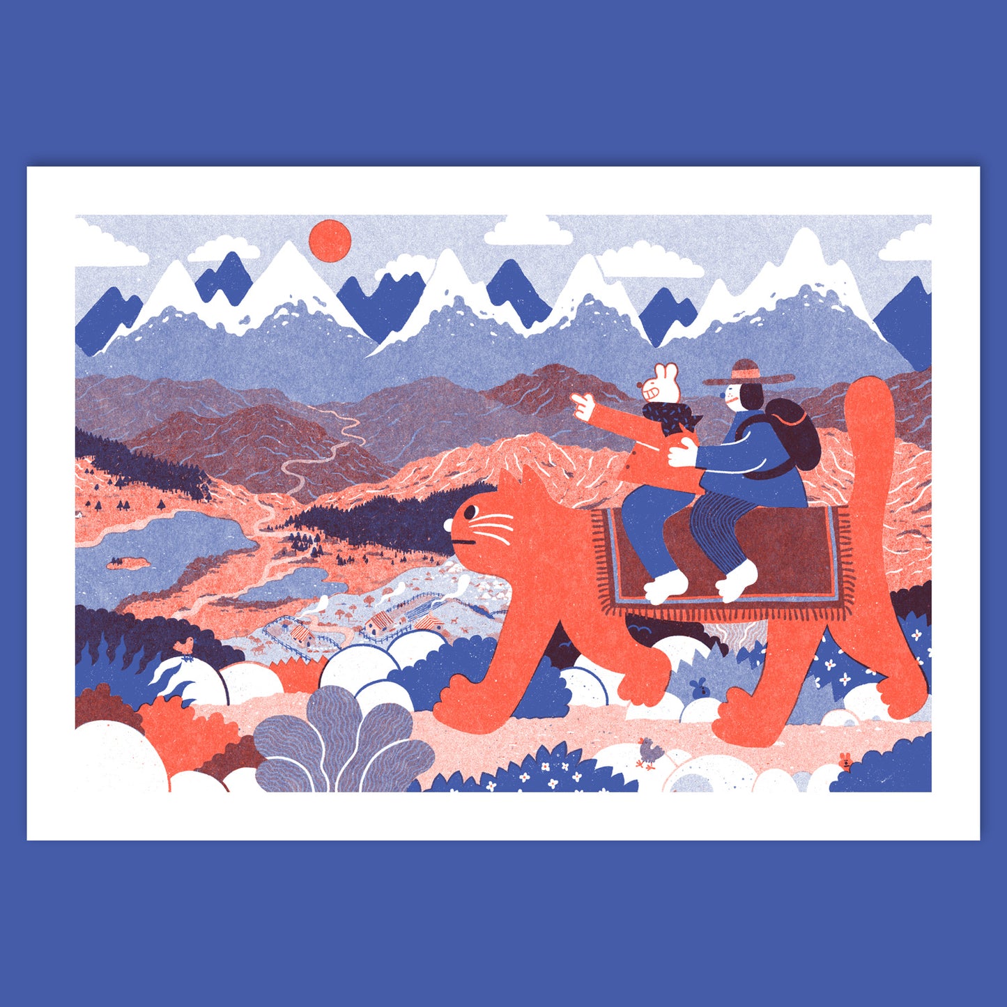 Cat Riders Print