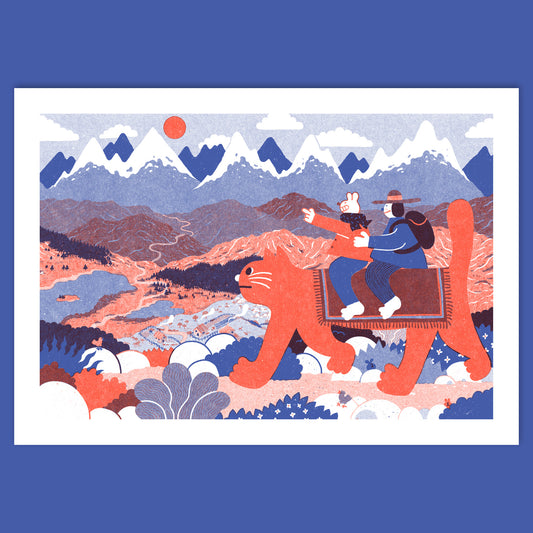 Cat Riders Print