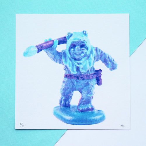 Blue Ewok Print