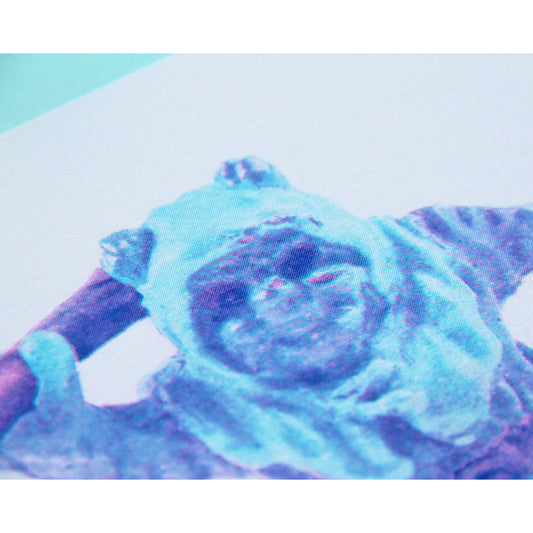 Blue Ewok Print