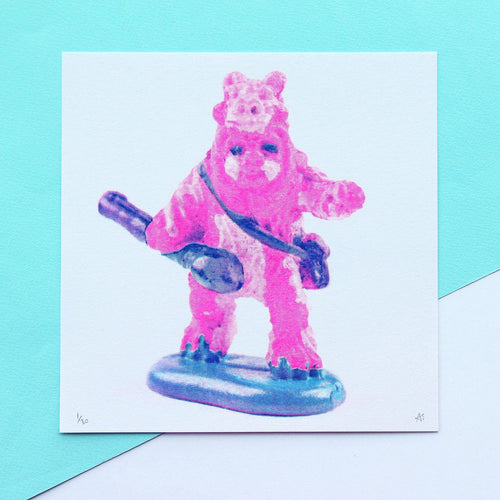 Pink Ewok Print