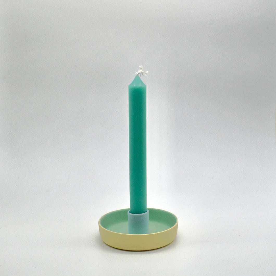 Candle Holder Yellow/Green/Blue