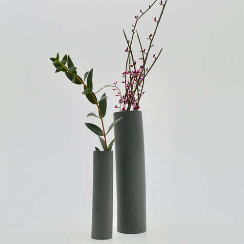 Stem Vases Grey