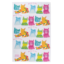 Load image into Gallery viewer, Miaow for Now, 100% Organic Tea Towel