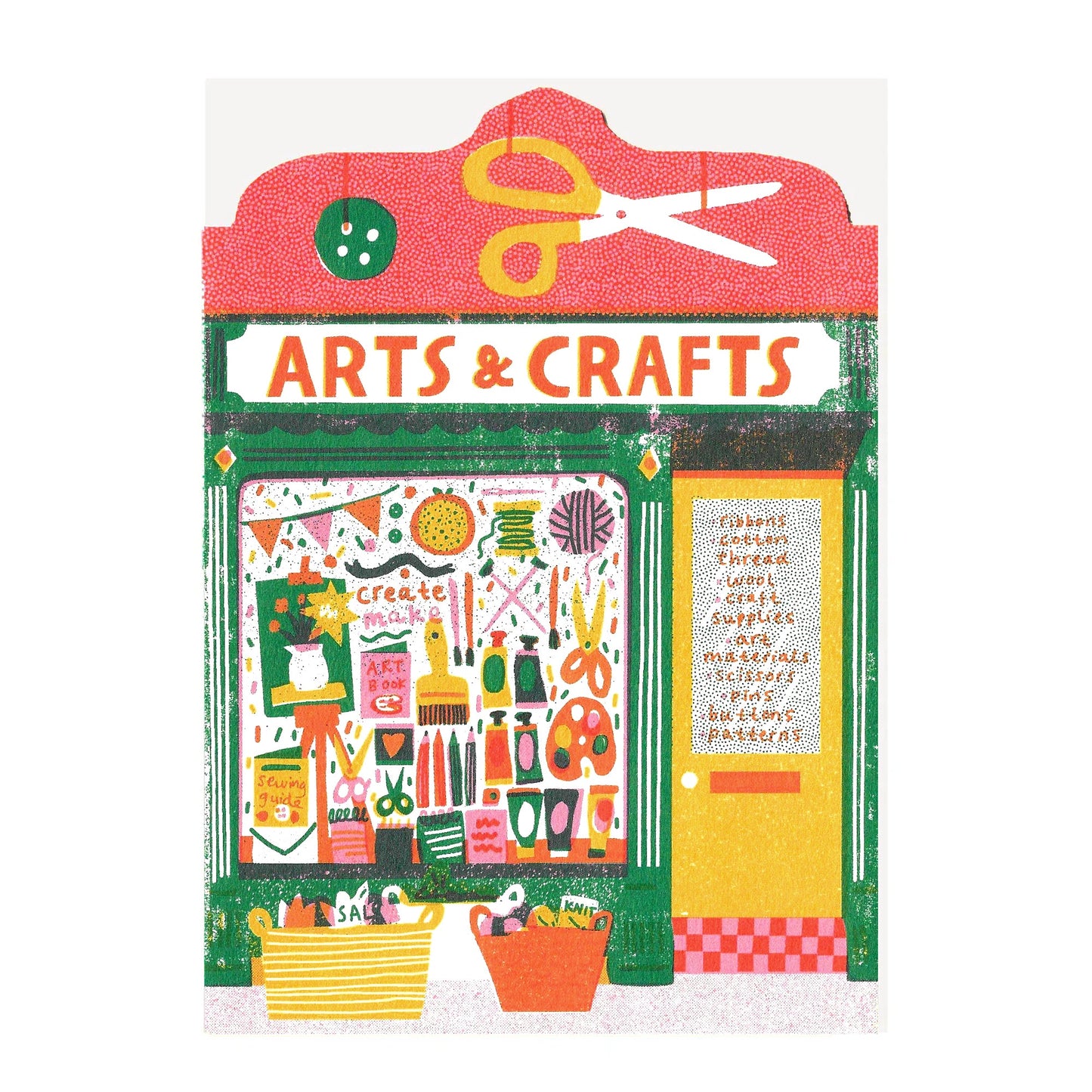Art Shop Greeting Card