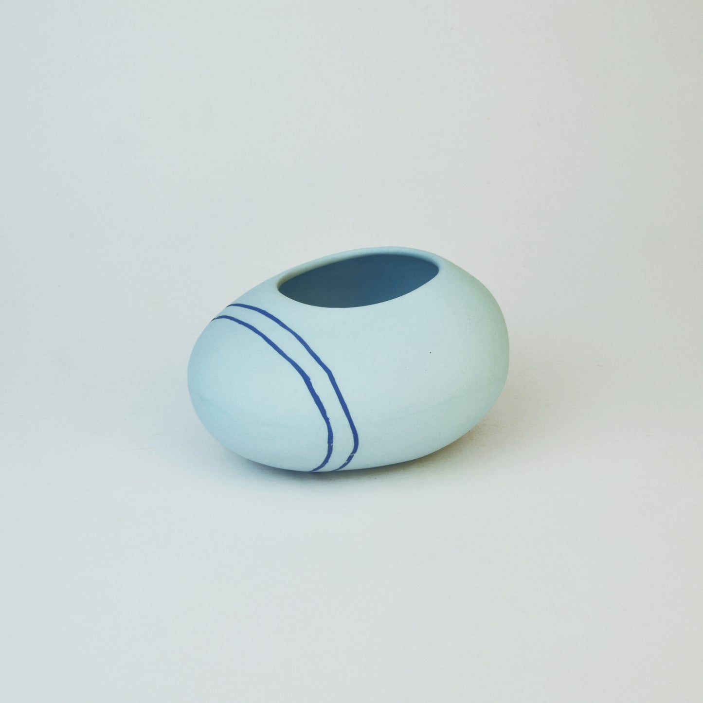 Meandering Series Vessel No. 20 in Sky Blue