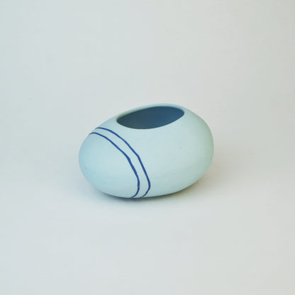Meandering Series Vessel No. 20 in Sky Blue