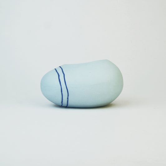 Meandering Series Vessel No. 20 in Sky Blue