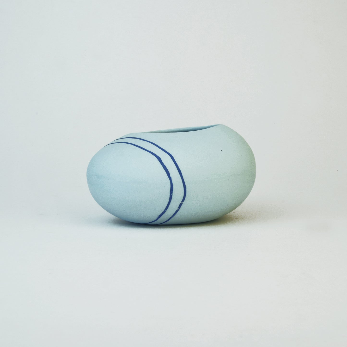 Meandering Series Vessel No. 20 in Sky Blue