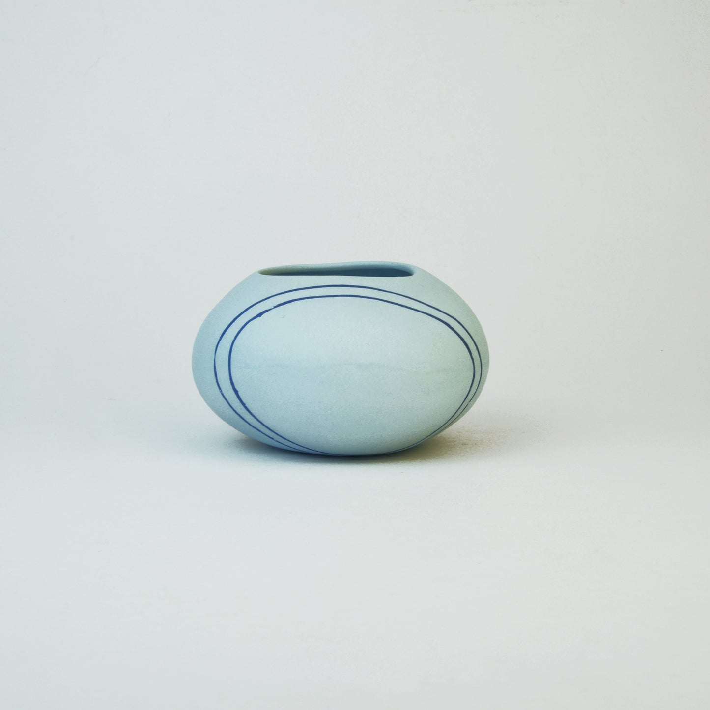 Meandering Series Vessel No. 20 in Sky Blue
