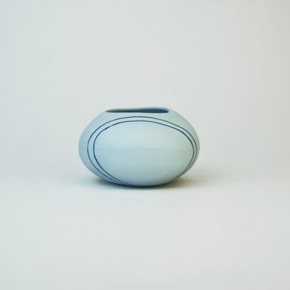 Meandering Series Vessel No. 20 in Sky Blue