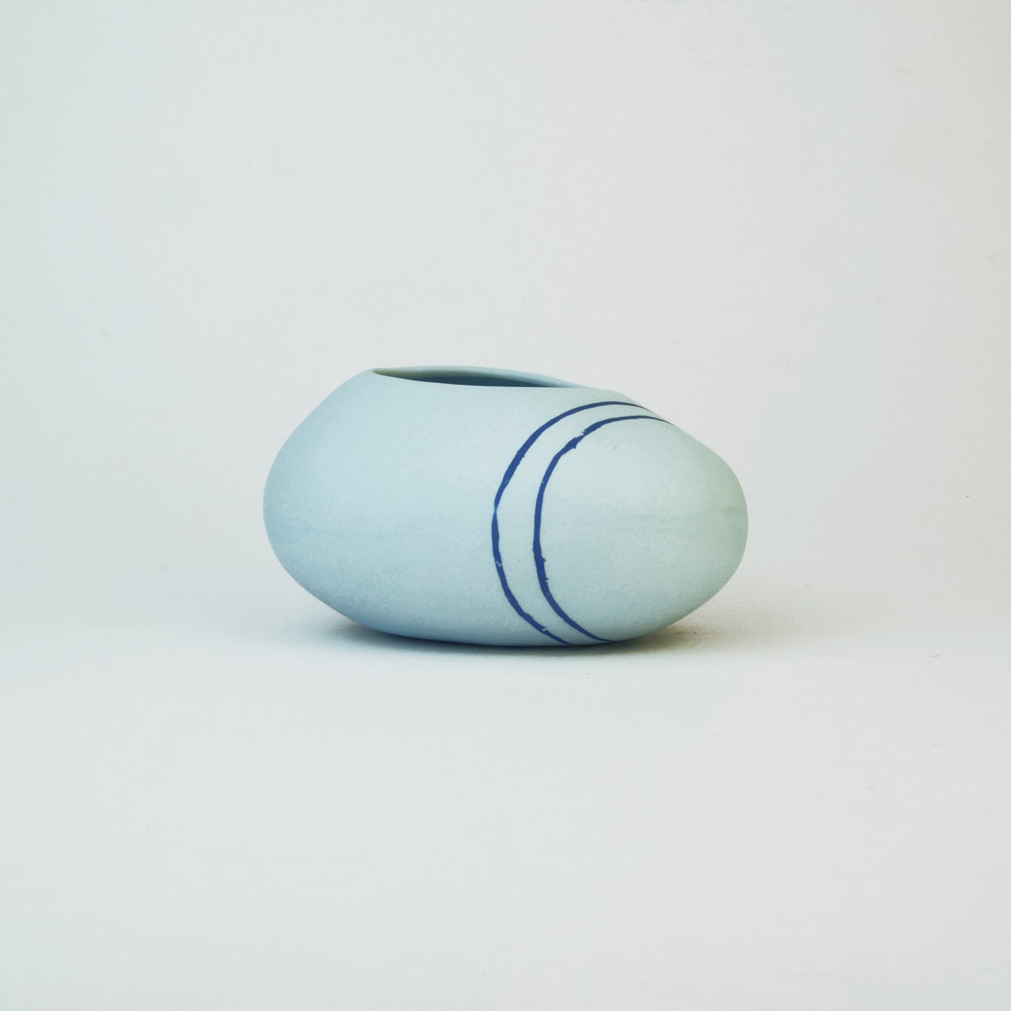 Meandering Series Vessel No. 20 in Sky Blue