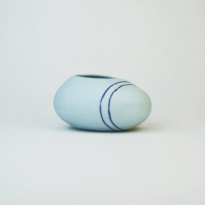 Meandering Series Vessel No. 20 in Sky Blue