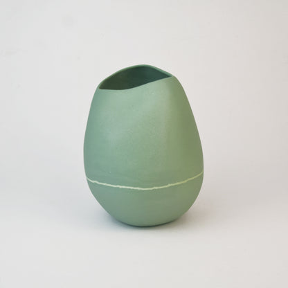 Meandering Series Vessel No. 21 in Cactus Green