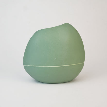 Meandering Series Vessel No. 21 in Cactus Green